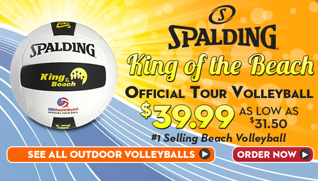 #1 selling King of the Beach outdoor volleyball in stock and ready to ship!